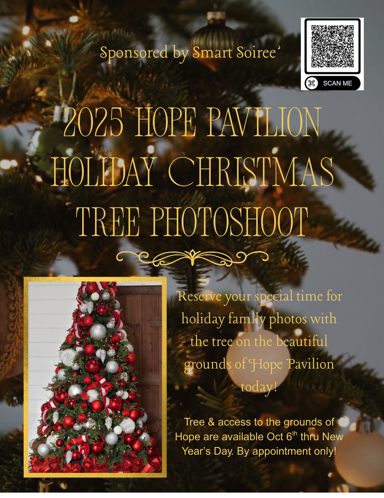 2025 Hope Pavilion Holiday Tree & Grounds Family Photo Session Reservations