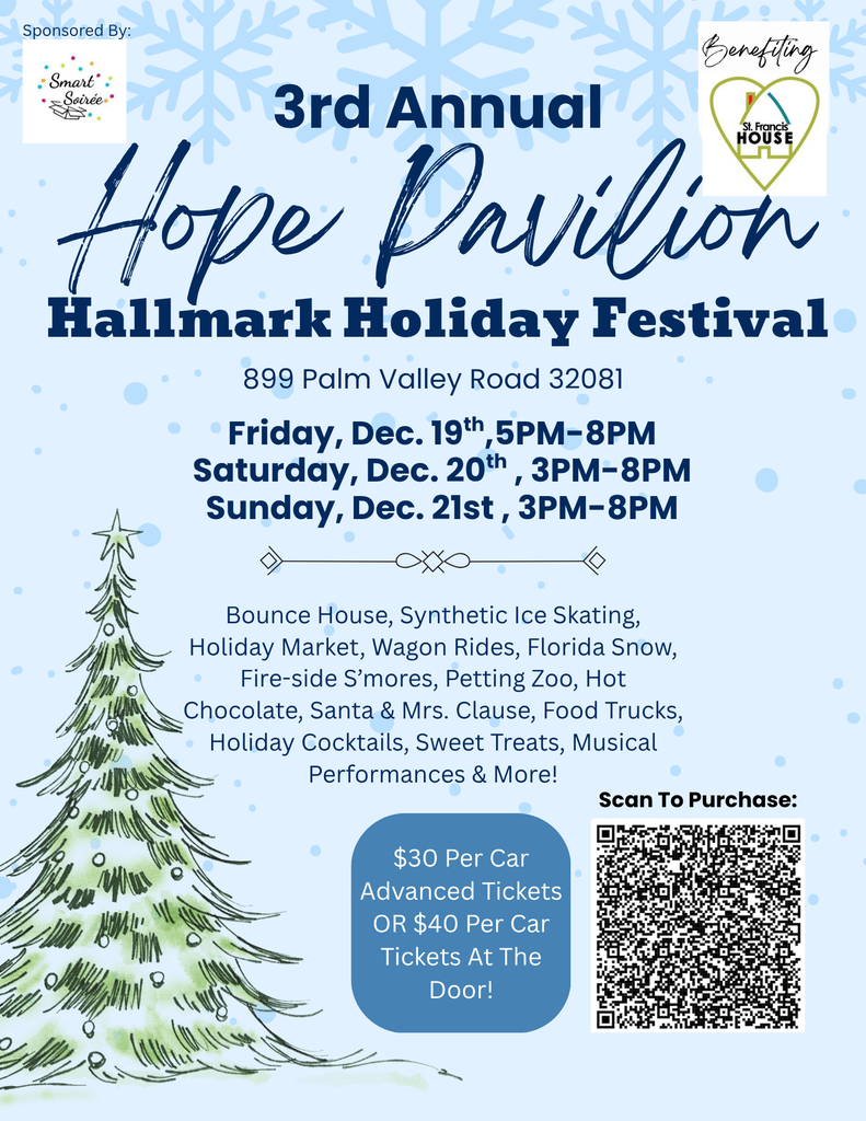 3rd Annual Hope Pavilion Hallmark Holiday Festival, Dec.19,20,21!
