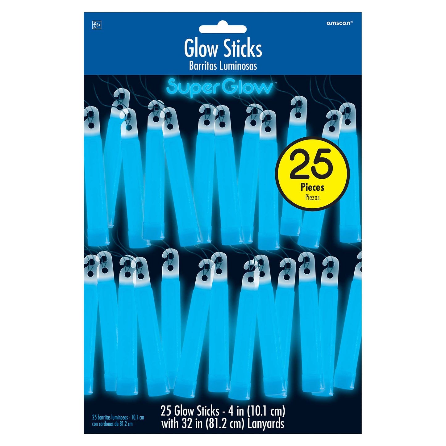 4" Glow Stick Mega Value Pack - Blue (25)