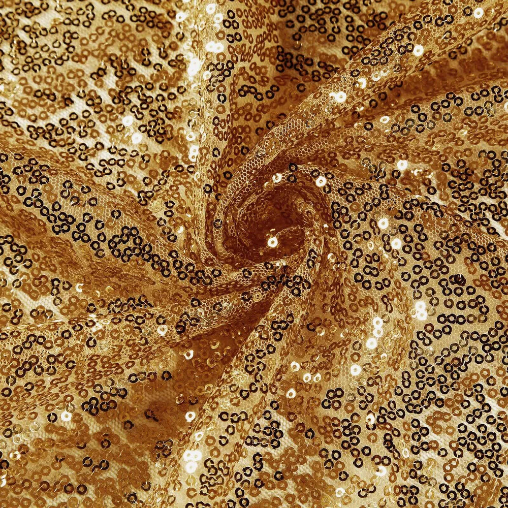 108" Sequin Table Runner - Gold (Rental)