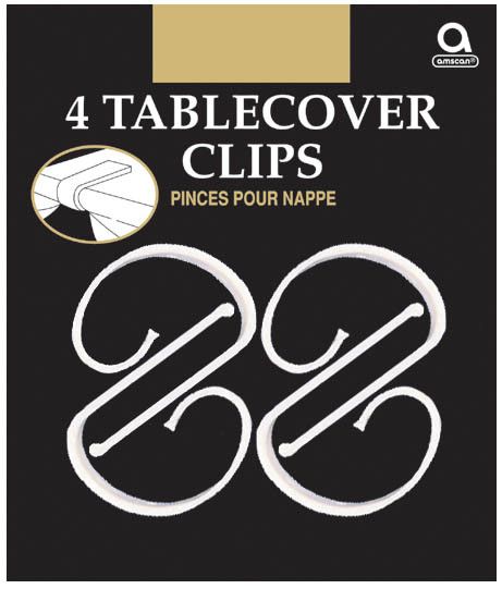 Plastic Table Cover Clips (4)