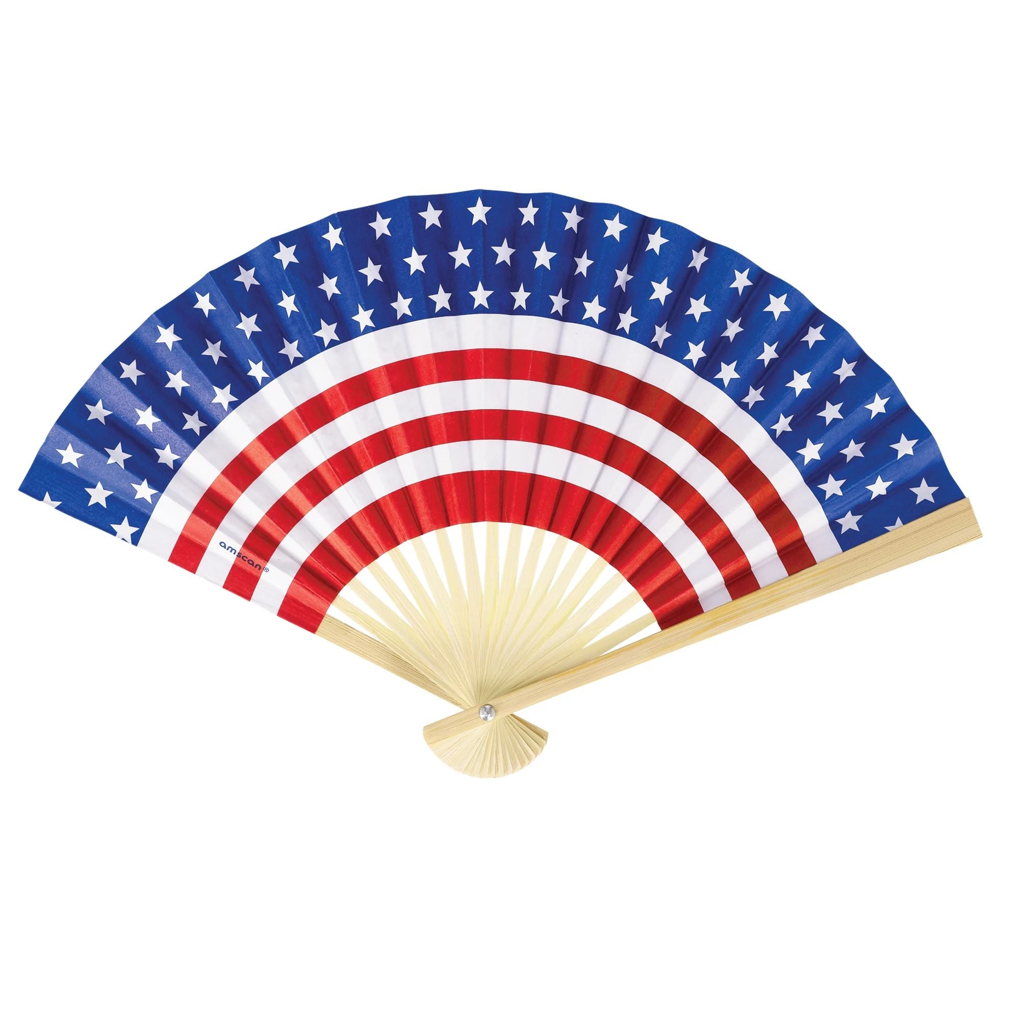 Patriotic Program Fans Patriotic Paper Fan – Smart Soirée