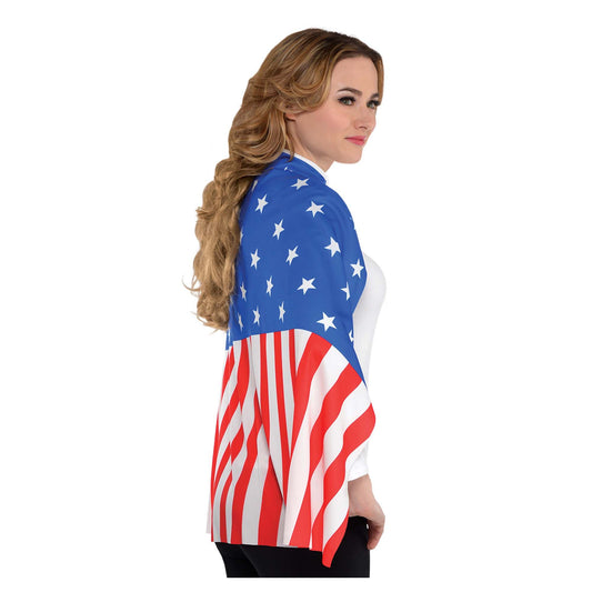 Red, White And Blue Cape