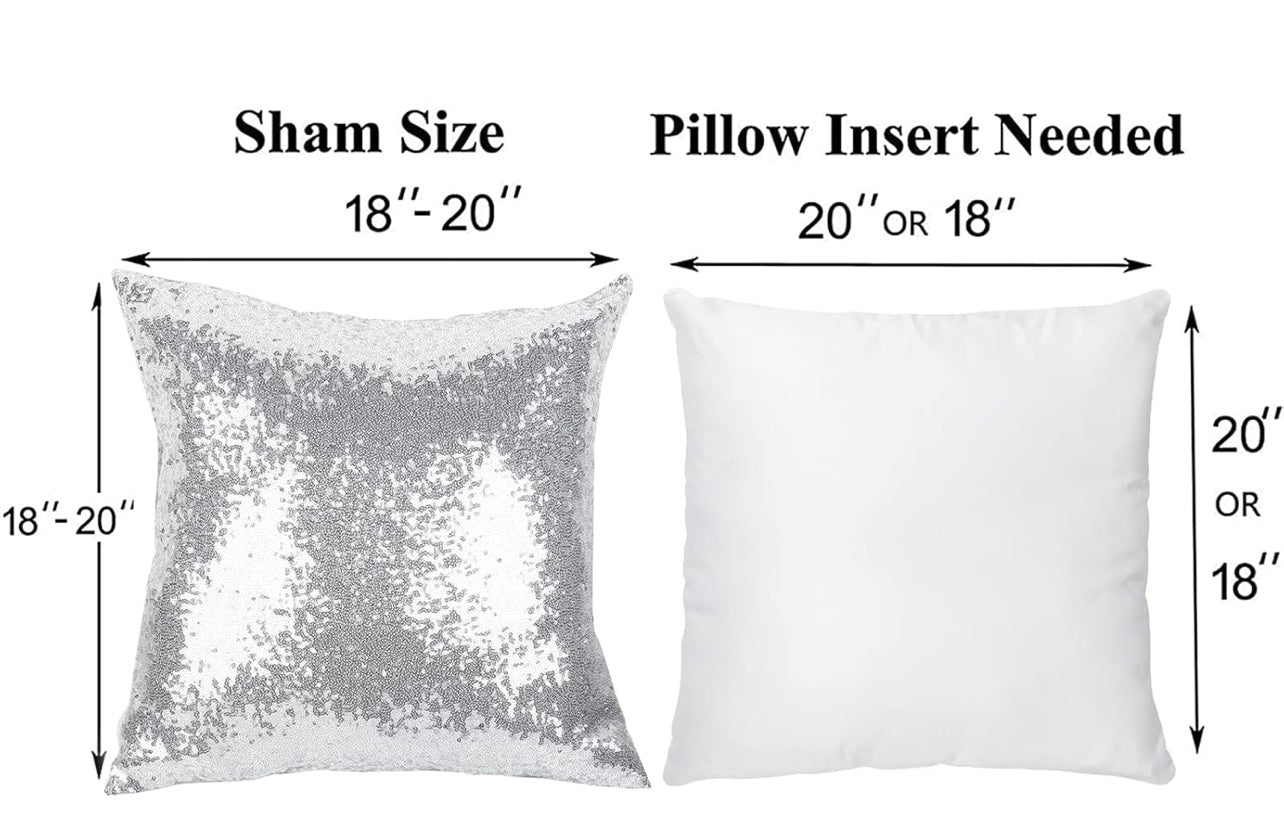 Silver Sequin Pillow - (Rental)