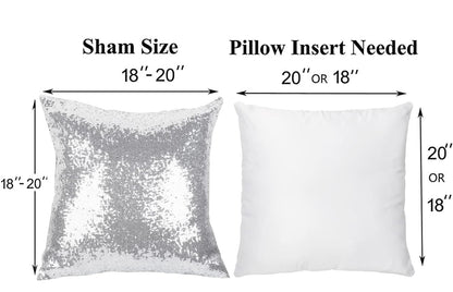 Silver Sequin Pillow - (Rental)