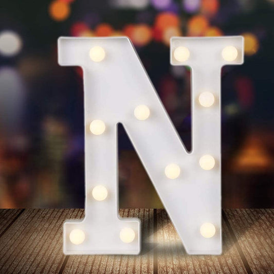 Table Top Marquee Light Up Letter - N (Rental)