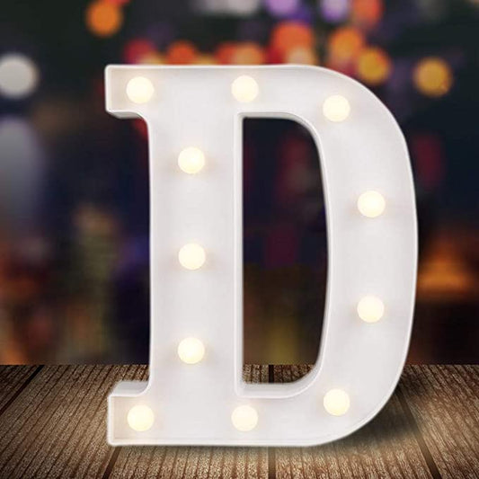 Table Top Marquee Light Up Letter - D (Rental)