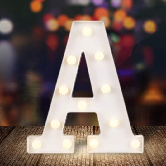 Table Top Marquee Light Up Letter - A (Rental)