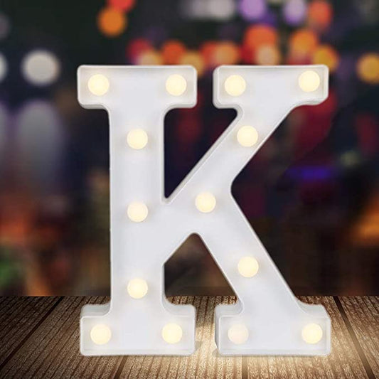 Table Top Marquee Light Up Letter - K (Rental)