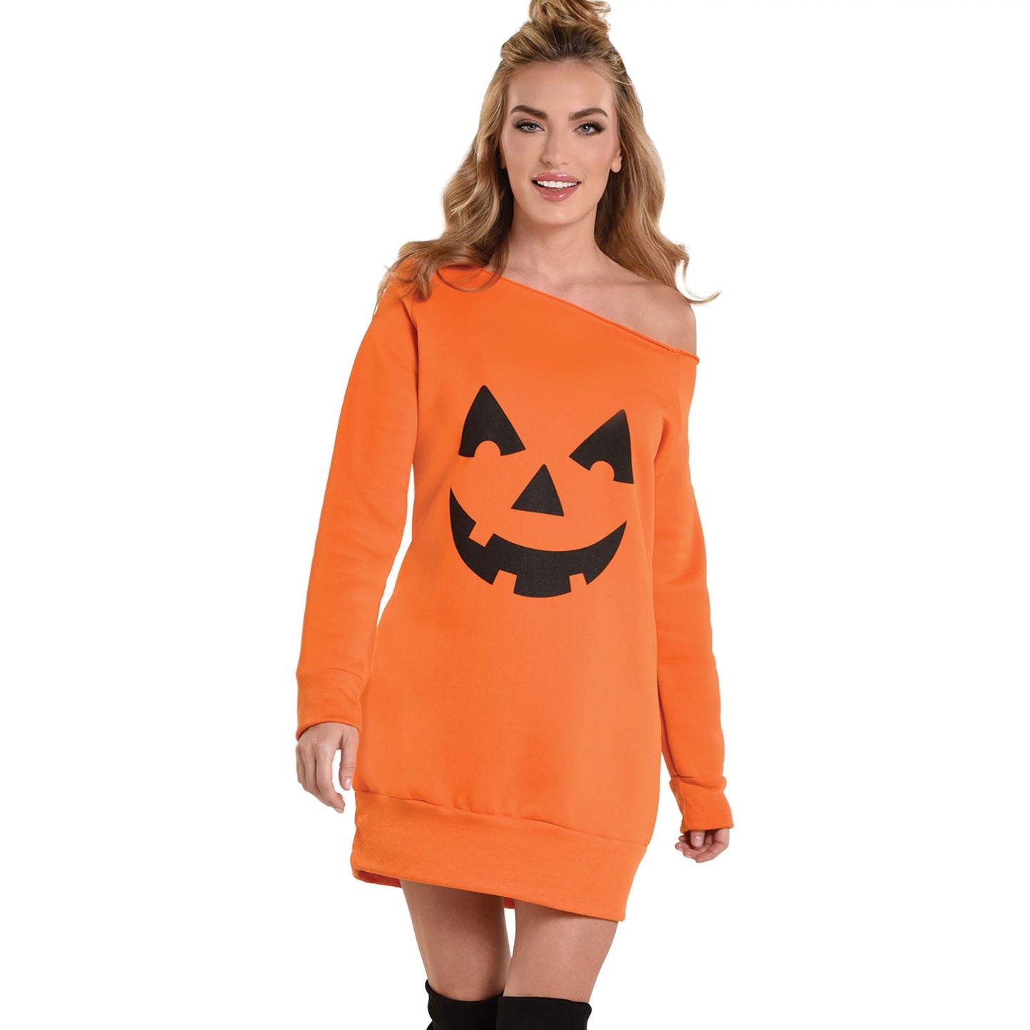 Pumpkin Off Shoulder Tunic - Adult Standard