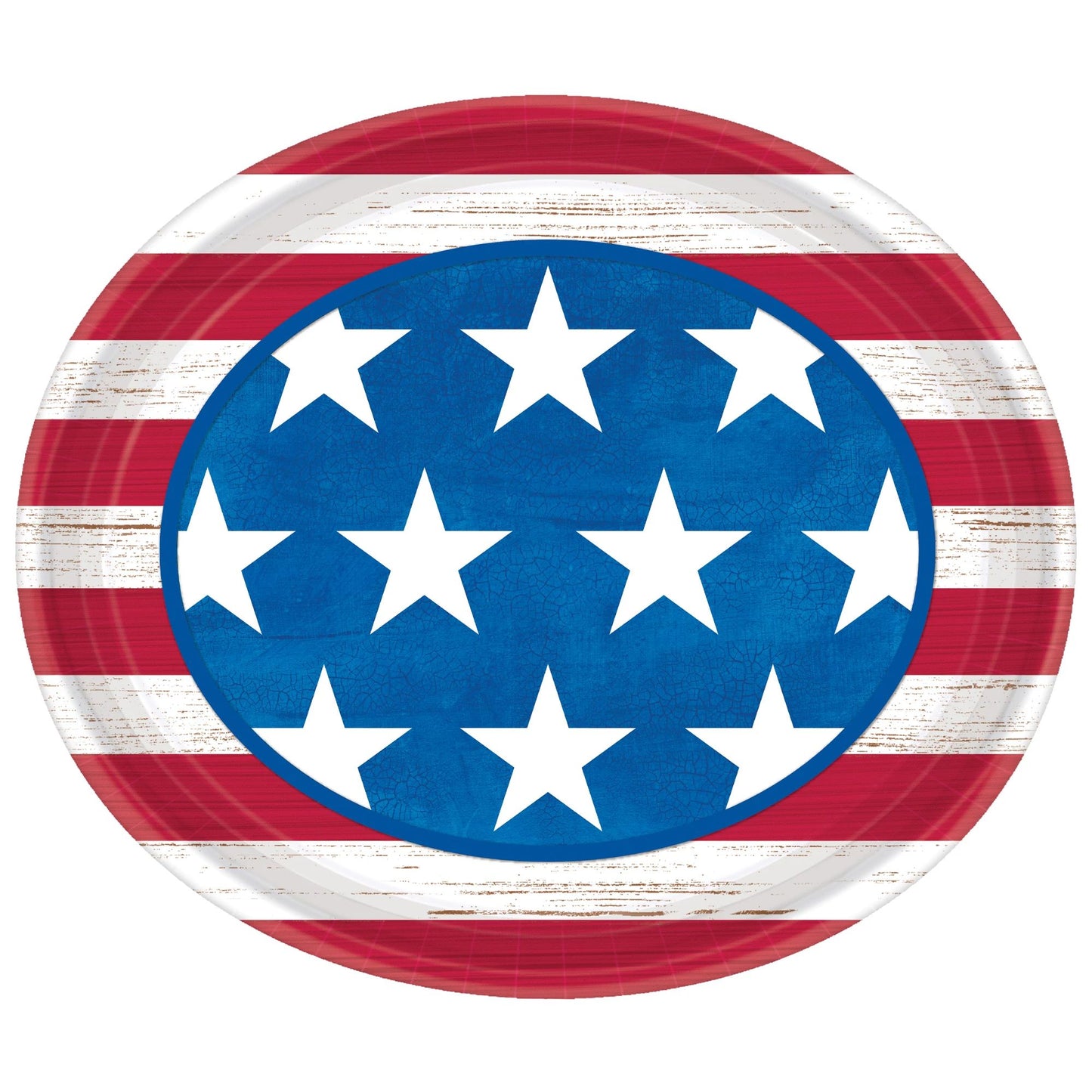 Americana Oval Dinner Plates - 8 pack