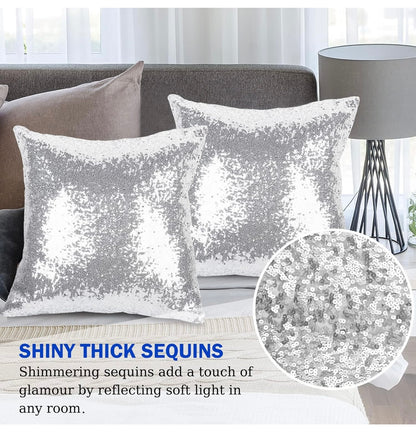 Silver Sequin Pillow - (Rental)