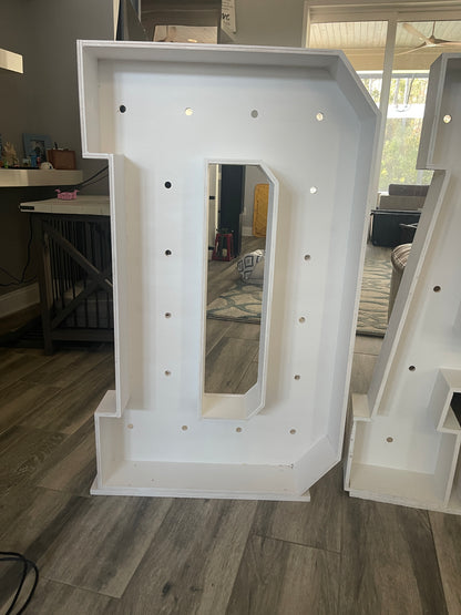 Marquee Light Up Letter - D (Rental)