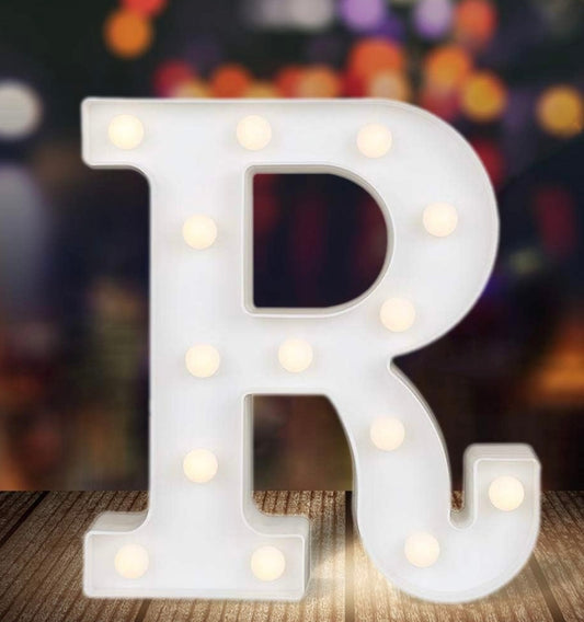 Table Top Marquee Light Up Letter - R (Rental)