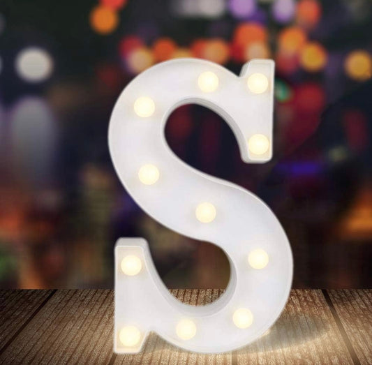 Table Top Marquee Light Up Letter - S (Rental)