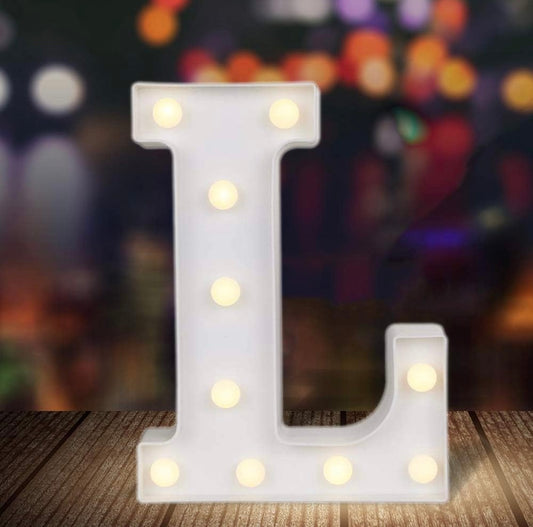 Table Top Marquee Light Up Letter - L (Rental)