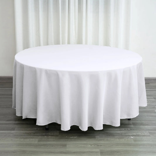 108" Round Tablecloth - White (Rental)