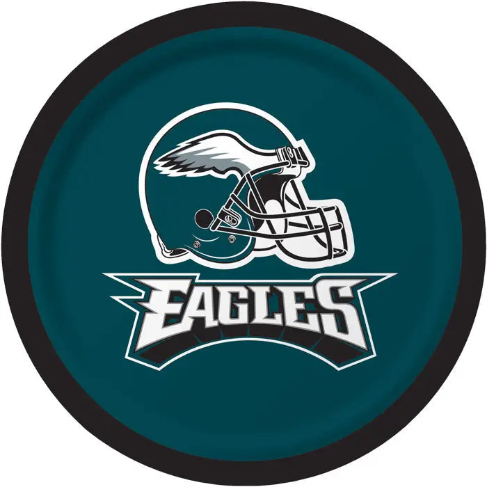 Philadelphia Eagles Cake Plates - 8 pack