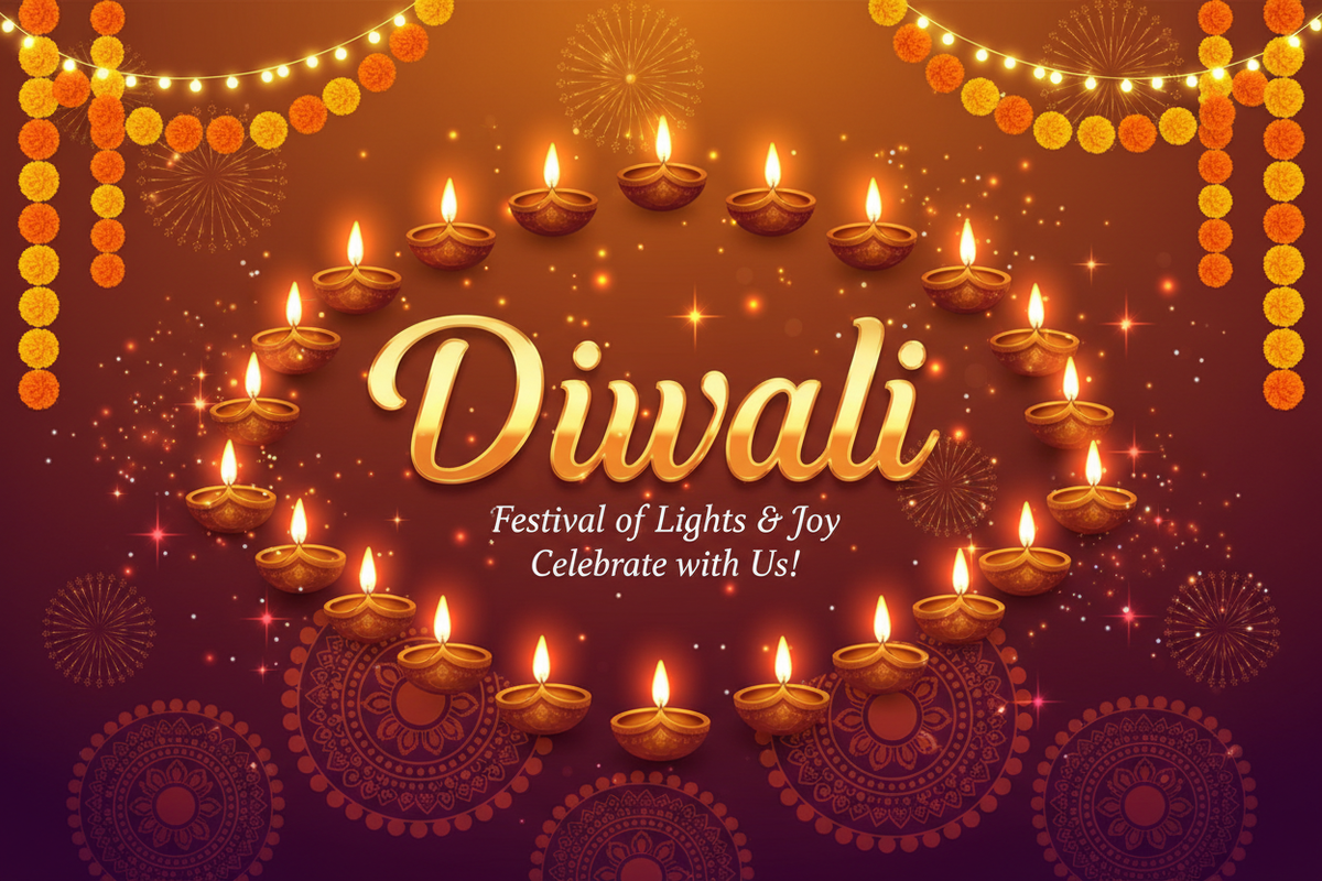 diwali image with word