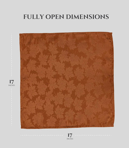 Linen Napkins - Rust Fall Leaves (Rental)