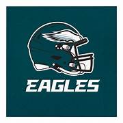 Philadelphia Eagles Helmet Lunch Napkins - 16 pack