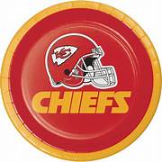 Kansas City Chiefs Cake Plates - 8 pack