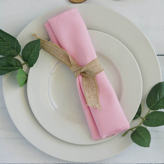 Linen Napkins - Pink (Rental)