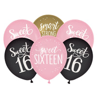12" Blush Sixteen Latex Balloons (15)