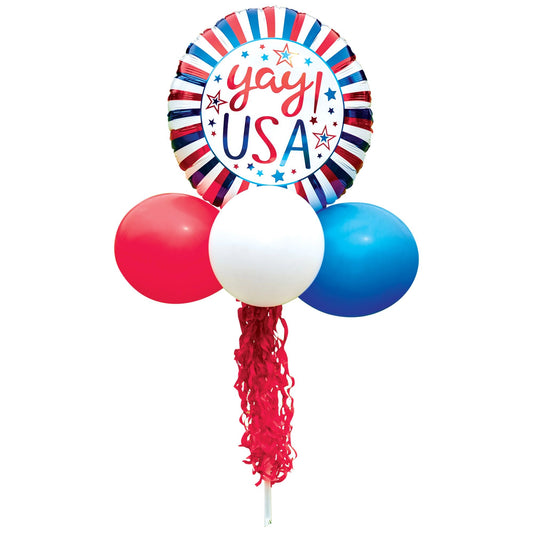 Patriotic Balloon Yard Sign Kit