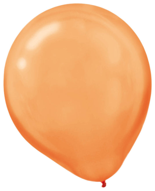 12" Orange Peel Pearl Latex Balloons (15)