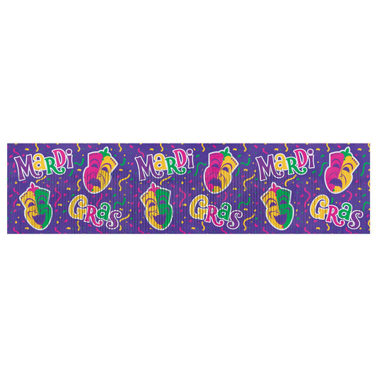 Mardi Gras Metallic Banner