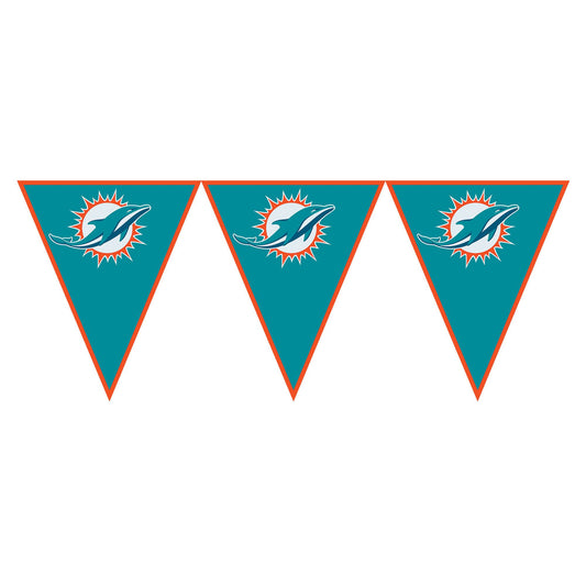 Miami Dolphins Pennant Banner