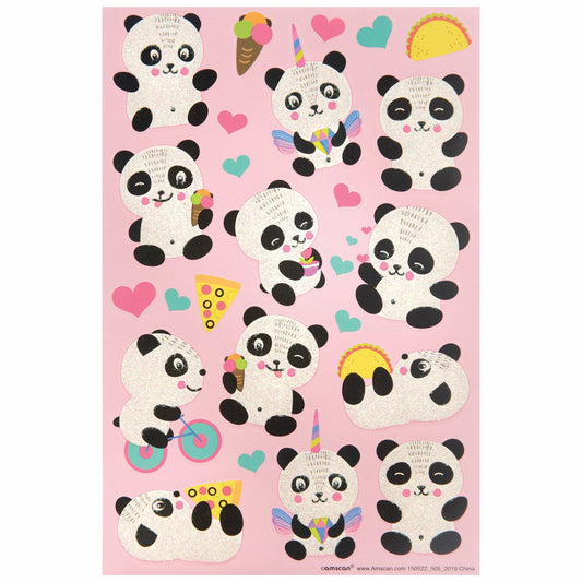 Panda Sticker Sheets - 3 pack