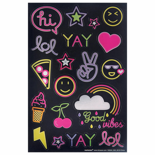 Neon Sticker Sheets (3)