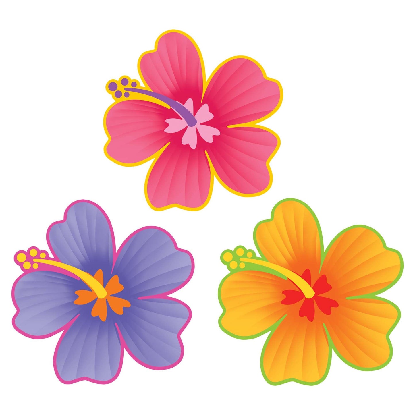 Hibiscus Flowers Cutout