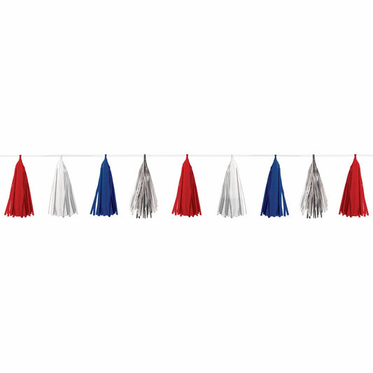 Patriotic Tassel Garland