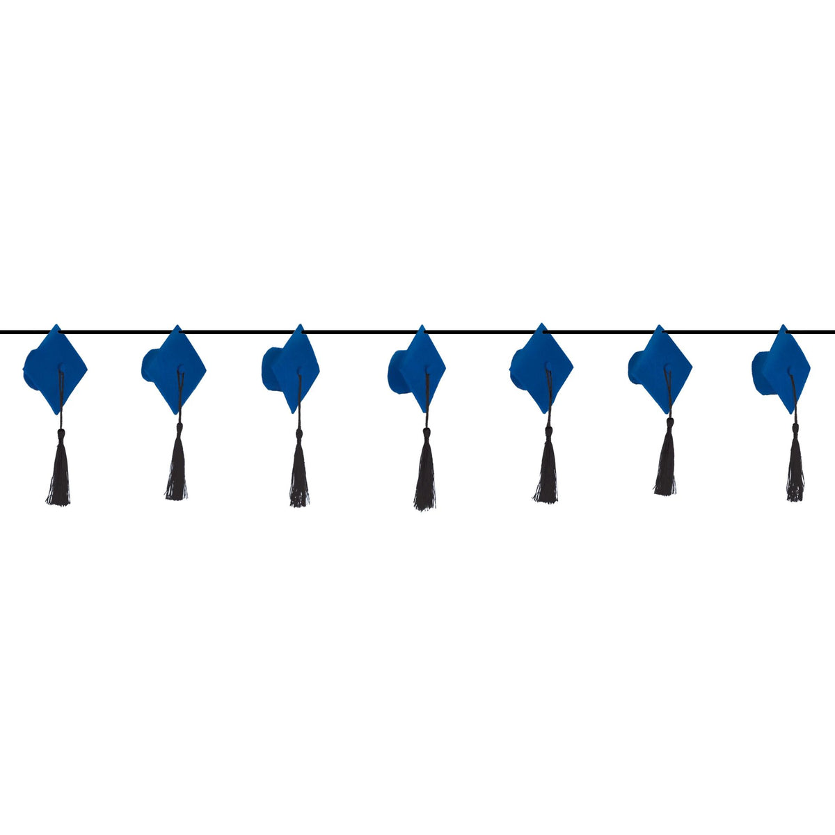 Dimensional Grad Cap Garland - Blue – Smart Soirée