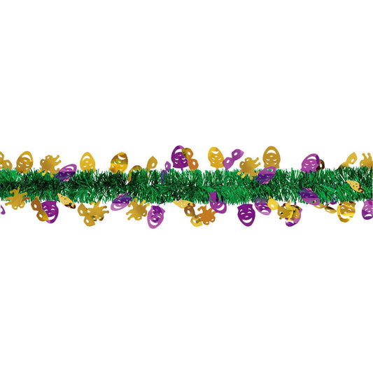 Mardi Gras Masks Tinsel Garland