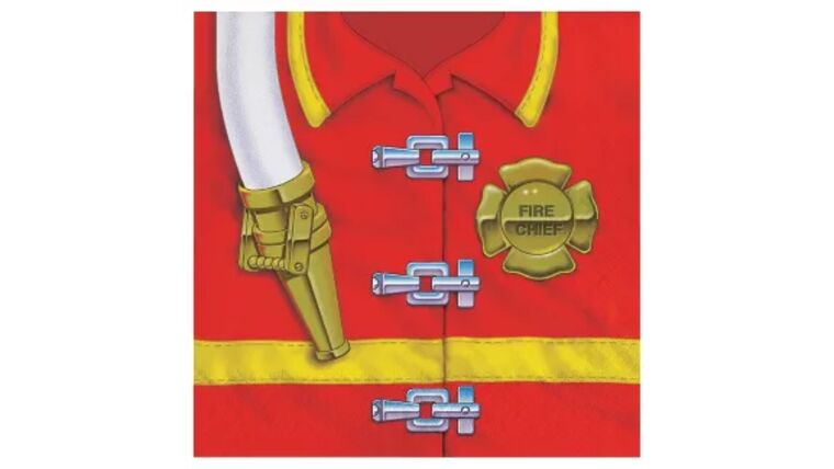 Firefighter Cake Napkins (16)