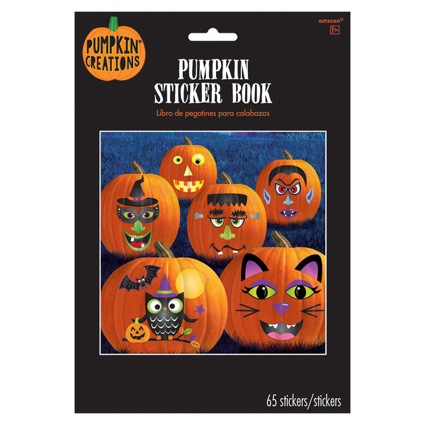 Pumpkin Carving Sticker Book
