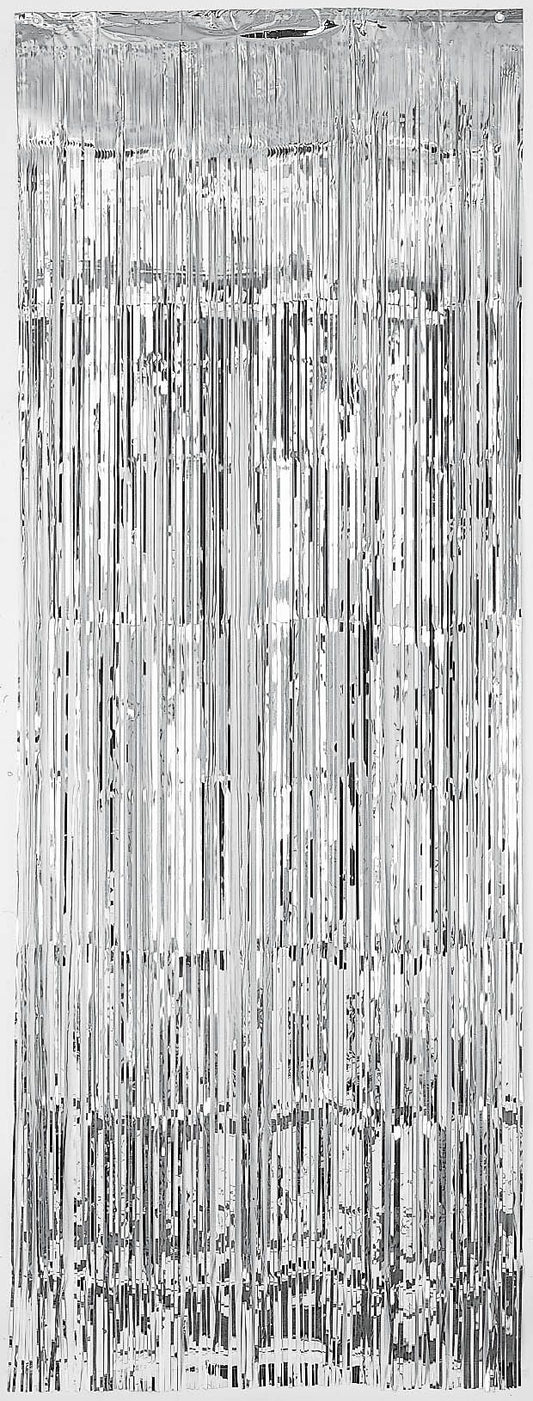 Silver Foil Metallic Curtain