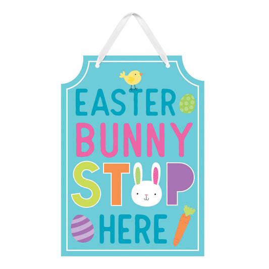 Easter Bunny Stop Here Sign