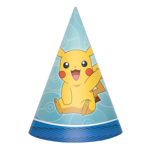 Pokemon™ Paper Cone Hats (8)