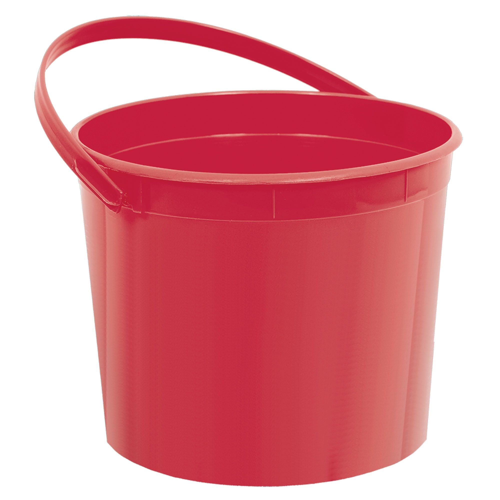 Amscan 250645 Plastic Party Favour Bucket, Apple Red