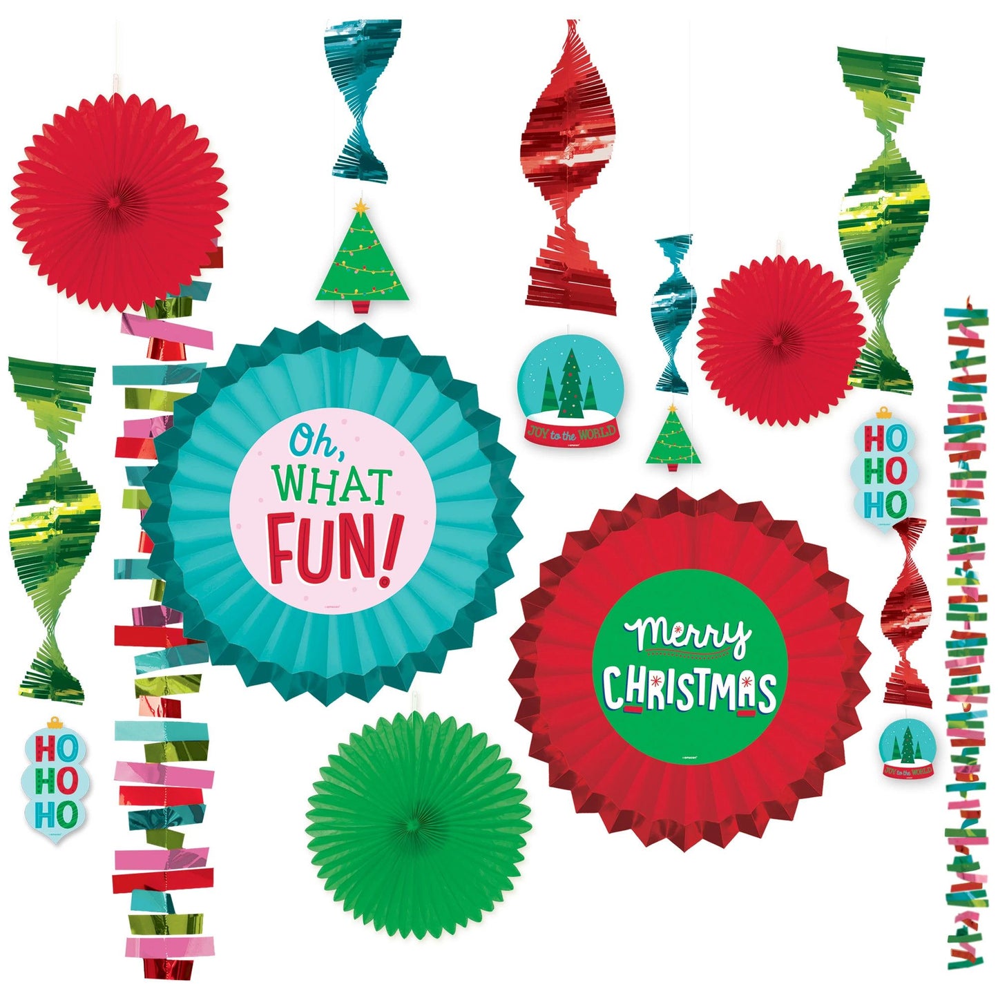 Christmas Paper Fan Decorating Kit