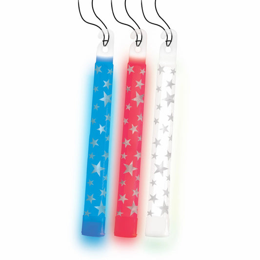 Patriotic Printed Glow Sticks (3)