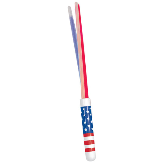 Patriotic Triple Glow Stick Wands (3)