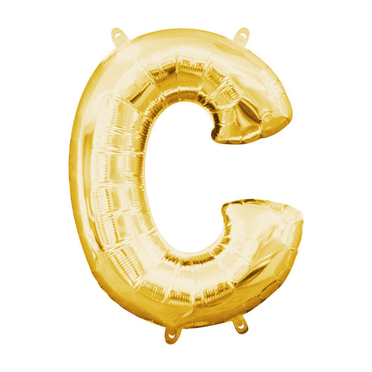 16" Gold Air Filled Balloon - C
