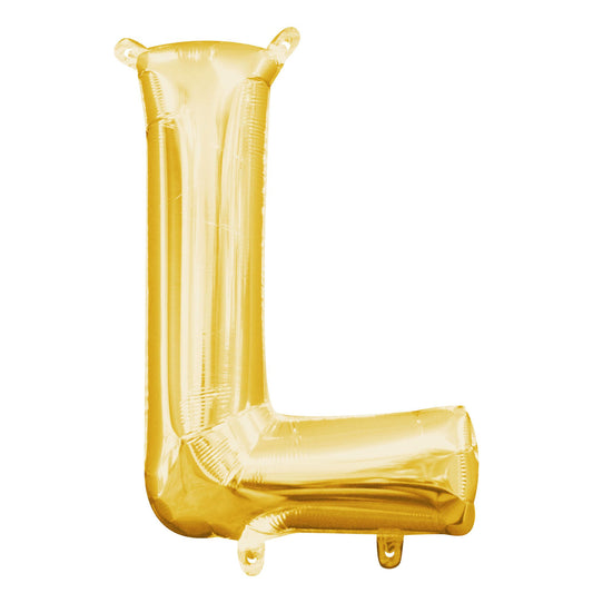 16" Gold Air Filled Balloon - L