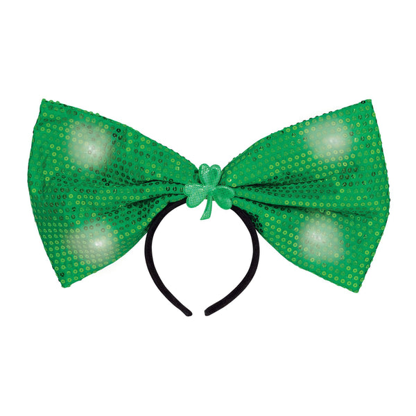 St. Patrick's Day Light-Up Giant Bow Headband